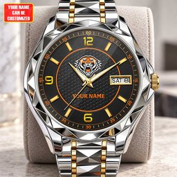 Wests Tigers NRL Team New Style Men Luxury Hand Watch Personalized Any Name