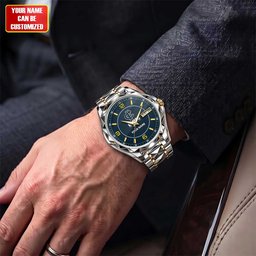 Carlton Blues AFL Men Luxury Hand Watch Personalized Any Name Gift For Fan