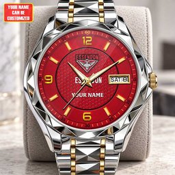 Essendon AFL Men Luxury Hand Watch Personalized Any Name Gift For Fan