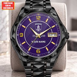 Fremantle AFL Men Luxury Hand Watch Personalized Any Name Gift For Fan
