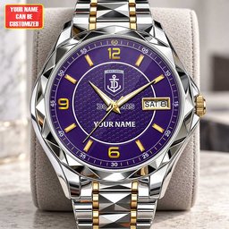 Fremantle AFL Men Luxury Hand Watch Personalized Any Name Gift For Fan