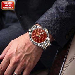 Gold Coats Suns AFL Men Luxury Hand Watch Personalized Any Name Gift For Fan
