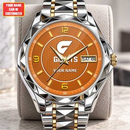 GWS Giants AFL Men Luxury Hand Watch Personalized Any Name Gift For Fan