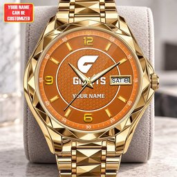 GWS Giants AFL Men Luxury Hand Watch Personalized Any Name Gift For Fan