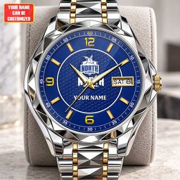North Melbourne AFL Men Luxury Hand Watch Personalized Any Name Gift For Fan