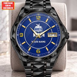 North Melbourne AFL Men Luxury Hand Watch Personalized Any Name Gift For Fan
