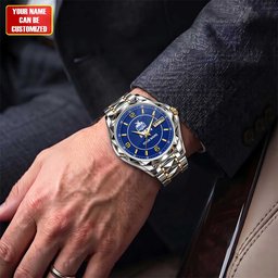 North Melbourne AFL Men Luxury Hand Watch Personalized Any Name Gift For Fan