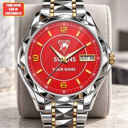 Sydney Swans AFL Men Luxury Hand Watch Personalized Any Name Gift For Fan