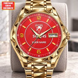 Sydney Swans AFL Men Luxury Hand Watch Personalized Any Name Gift For Fan