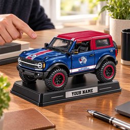 Western Bulldogs AFL Car Acrylic Block Plaque Custom Any Name Gift For Fan Love