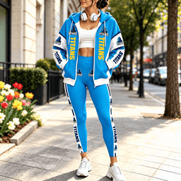Gold Coast Titans NRL Full Set Zip/Hoodie & Leggings Gift For Fan