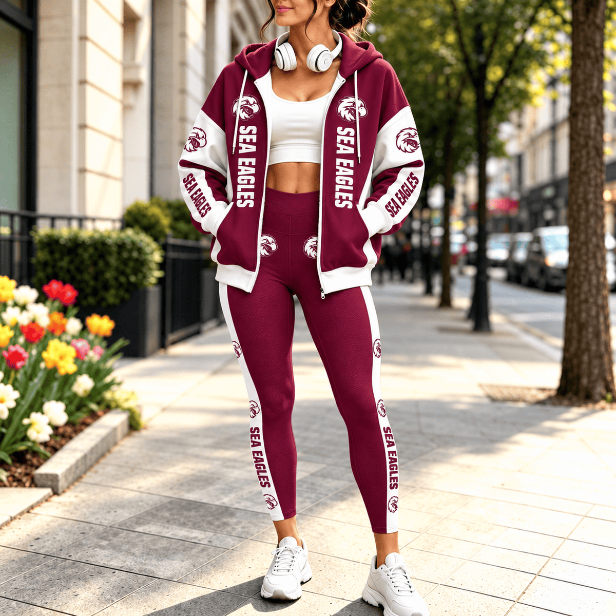 Sea Eagles NRL Full Set Zip/Hoodie & Leggings Gift For Fan