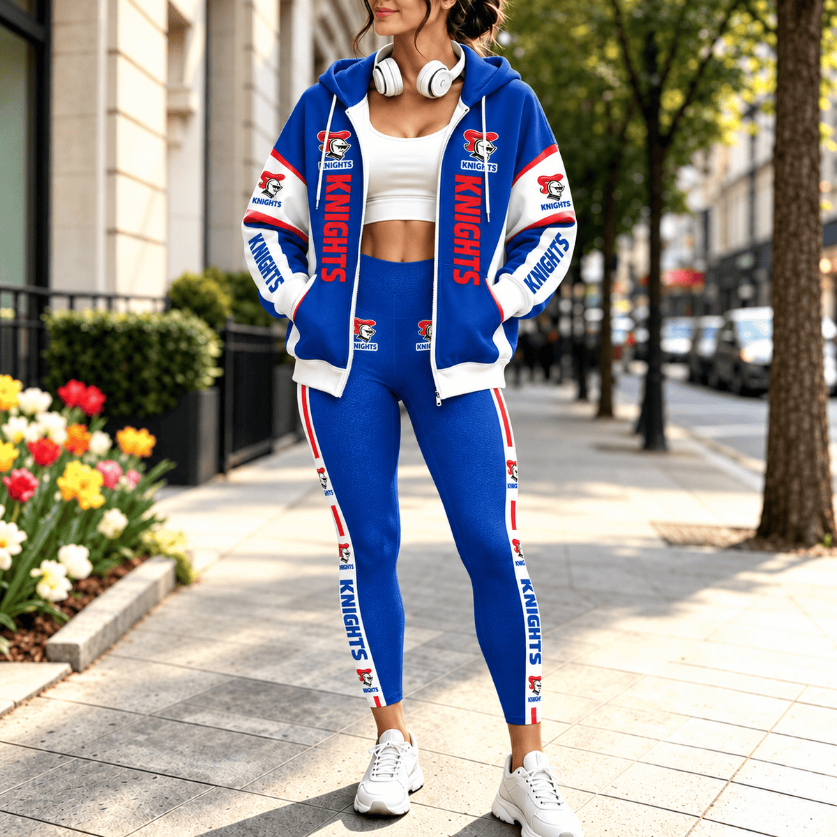 Newcastle Knights NRL Full Set Zip/Hoodie & Leggings Gift For Fan
