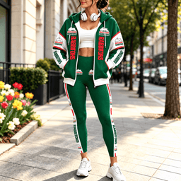 South Sydney Rabbitohs NRL Full Set Zip/Hoodie & Leggings Gift For Fan