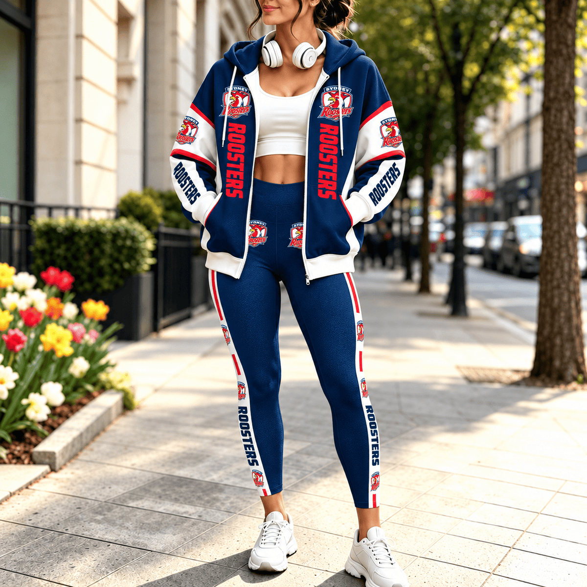 Sydney Roosters NRL Full Set Zip/Hoodie & Leggings Gift For Fan
