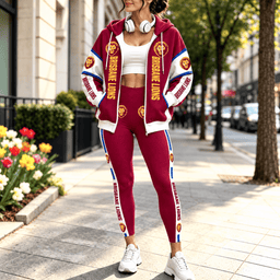 Brisbane Lions AFL Full Set Zip/Hoodie & Leggings New Gift For Fan