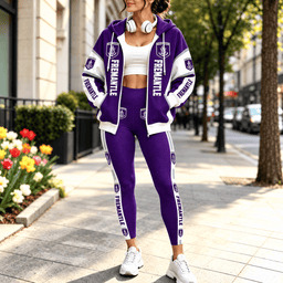 Fremantle AFL Full Set Zip/Hoodie & Leggings New Gift For Fan