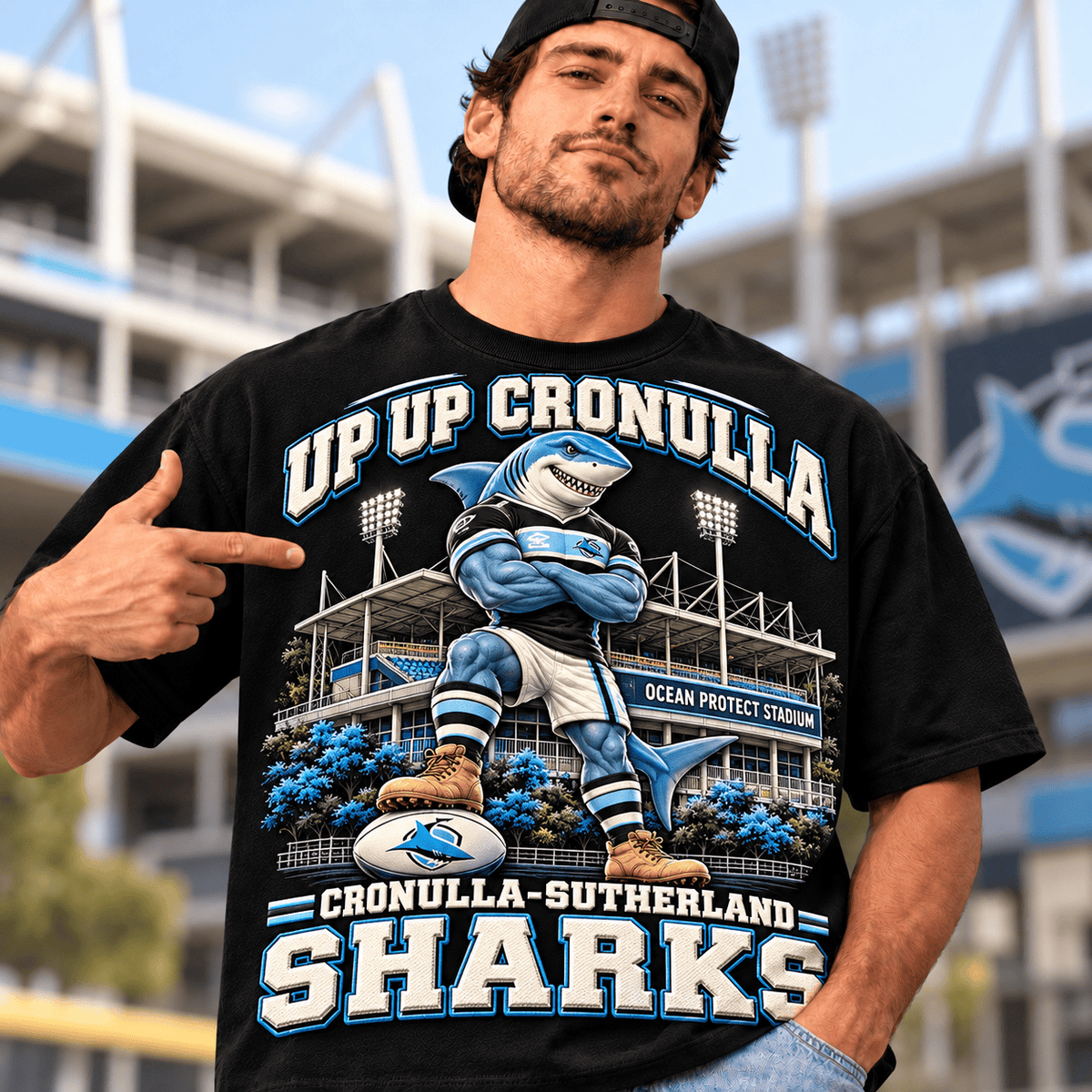 Sharks NRL Special Black T-shirt For Fan Gifts
