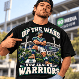Warriors NRL Special Black T-shirt For Fan Gifts