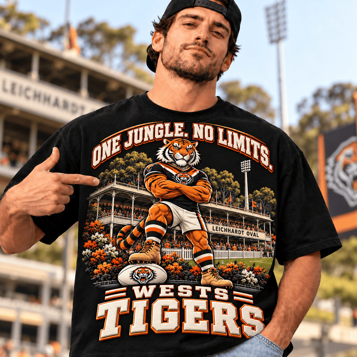Wests Tigers NRL Special Black T-shirt For Fan Gifts