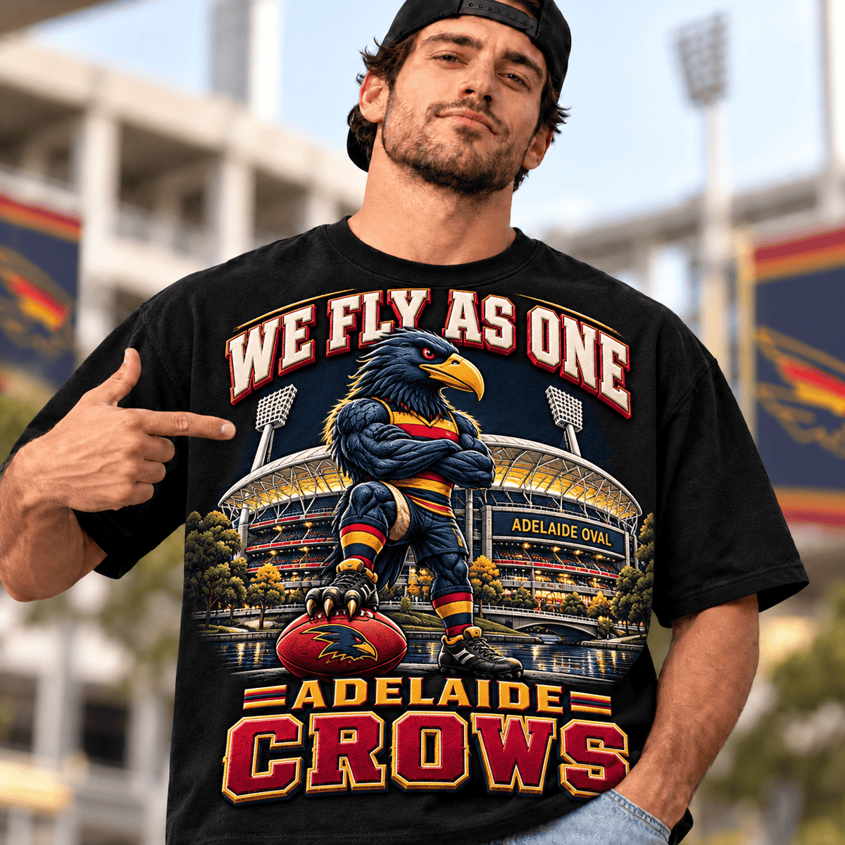 Adelaide Crows AFL Special Black T-shirt For Fan Gifts