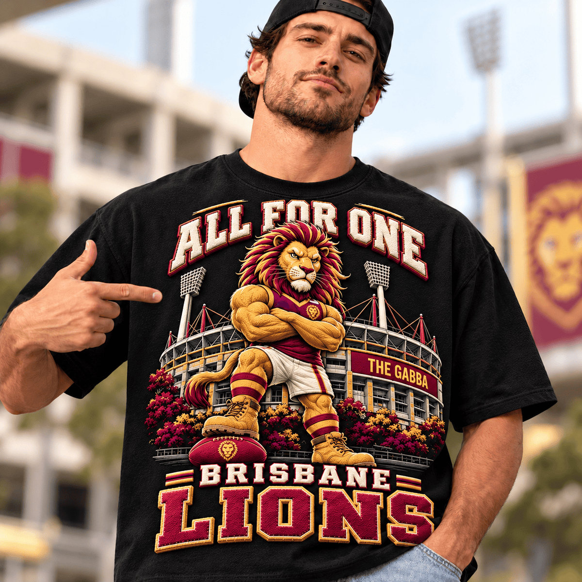 Brisbane Lions AFL Special Black T-shirt For Fan Gifts