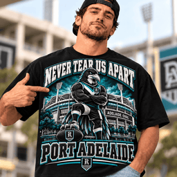 Port Adelaide Power AFL Special Black T-shirt For Fan Gifts