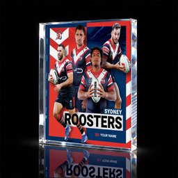 Sydney Roosters NRL New Acrylic Block Plaque Famous Players Custom Any Name