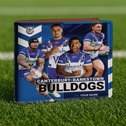 Bulldogs NRL Team Players Men Wallet Custom Any Name Gifts
