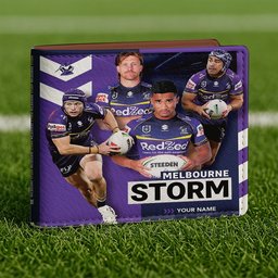 Melbourne Storm NRL Team Players Men Wallet Custom Any Name Gifts