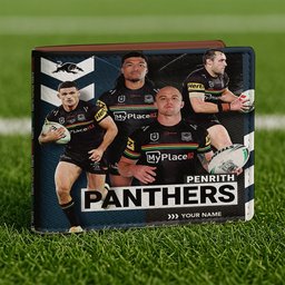 Penrith Panthers NRL Team Players Men Wallet Custom Any Name Gifts