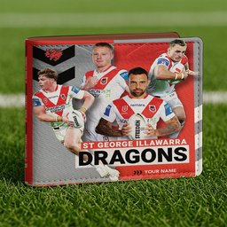 Dragons NRL Team Players Men Wallet Custom Any Name Gifts