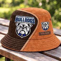 Canterbury-Bankstown Bulldogs NRL Brown Bucket Hat New Style Custom Any Name