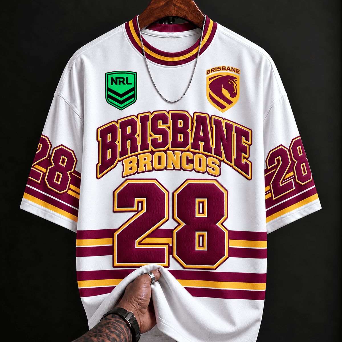 Brisbane Broncos NRL Special Tshirt Custom Any Name & Number Gifts For Fan