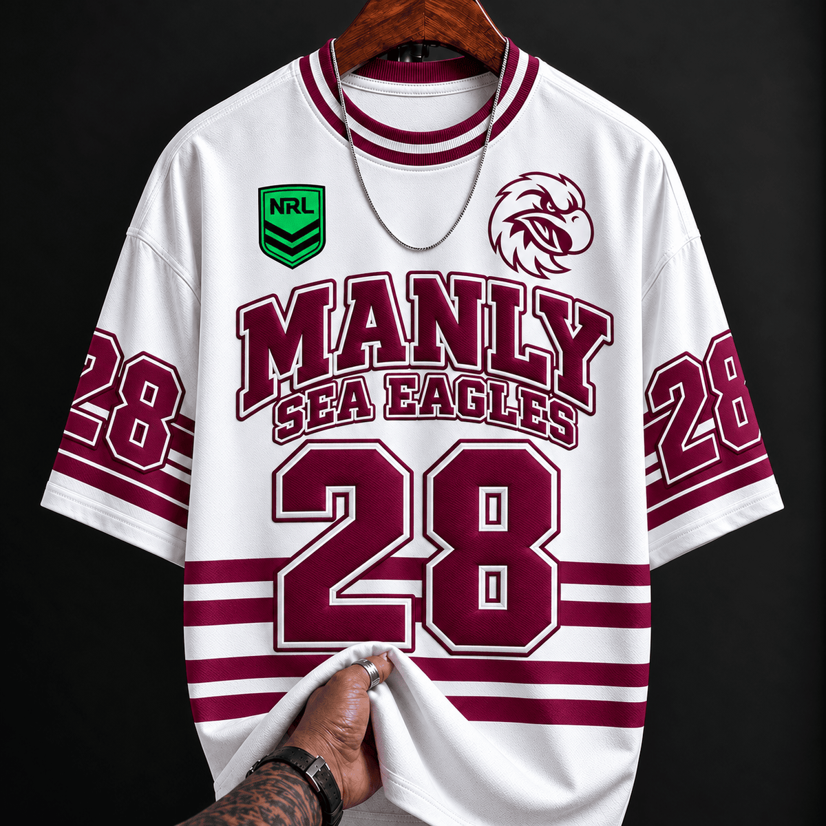 Manly Warringah Sea Eagles NRL Special Tshirt Custom Any Name & Number Gifts For Fan