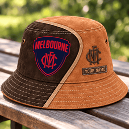 Melbourne Demons AFL Team Brown Bucket Hat Custom Any Name Gift For Fan Love
