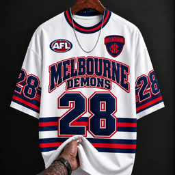 Melbourne Demons AFL T-shirt Special Style Custom Any Name & Number Gift For Fan