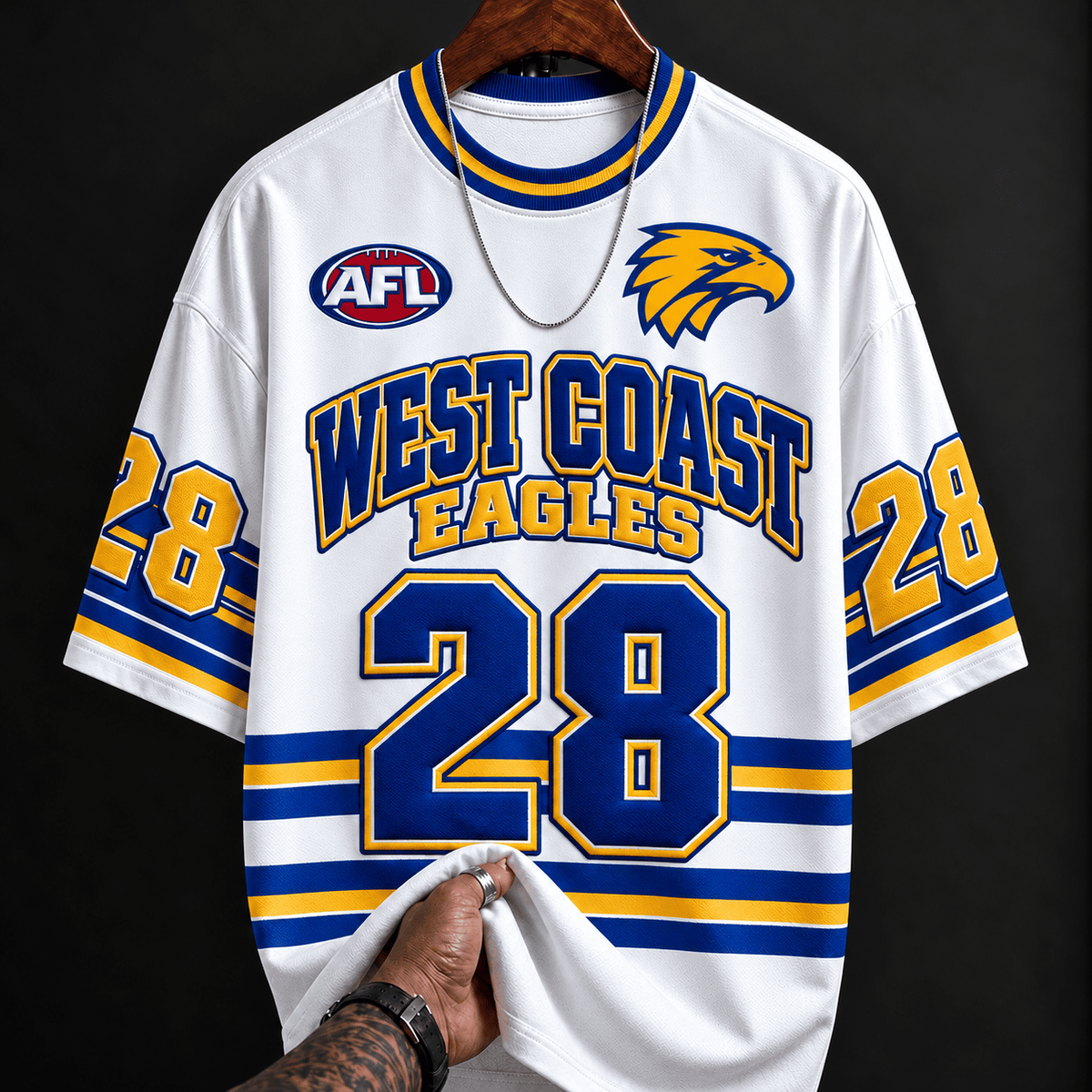 West Coast Eagles AFL T-shirt Special Style Custom Any Name & Number Gift For Fan