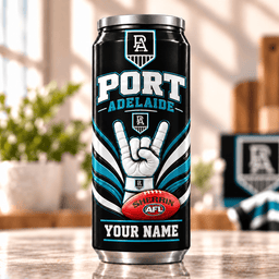 Port Adelaide Power AFL Hand Sign Can Shaped Tumbler Personalized Any Name Gifts