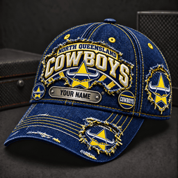 North Queensland Cowboys NRL New Cap/Hat Custom Any Name For Fan Gifts