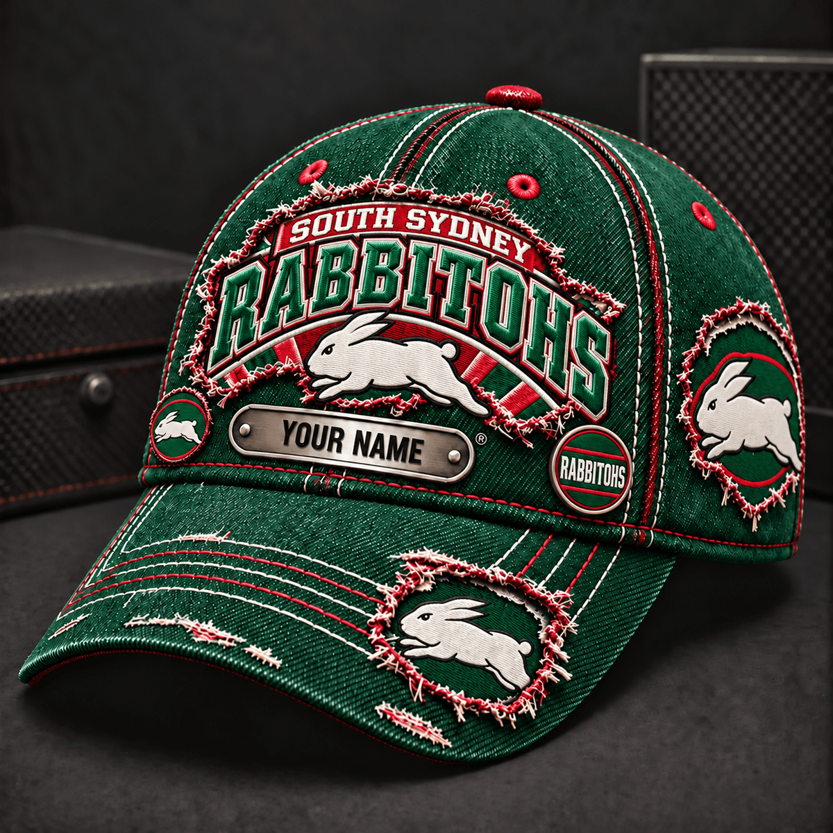 South Sydney Rabbitohs NRL New Cap/Hat Custom Any Name For Fan Gifts