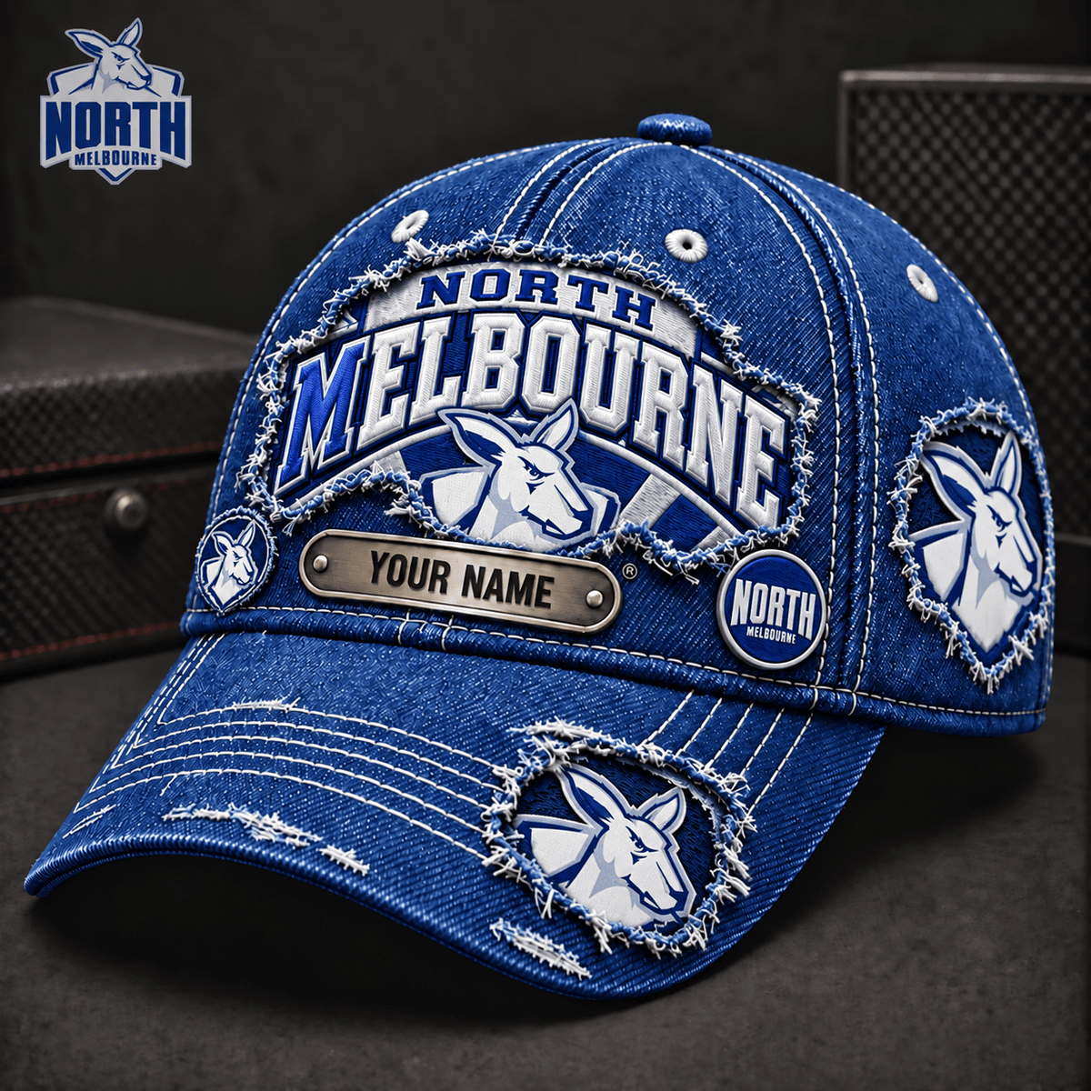 North Melbourne Kangaroos AFL Special Cap Gift For Fan Custom Any Name
