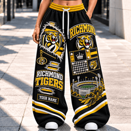 Richmond Tigers AFL Special Wide Leg Sweatpants Custom Any Name Gift For Fan