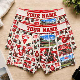 Sydney Swans AFL Men Boxers Christmas Gift Custom Any Name