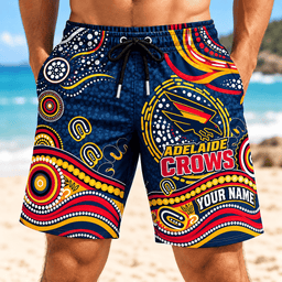 Adelaide Crows AFL New Pattern Men Short Pants Custom Any Name