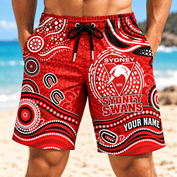 Sydney Swans AFL New Pattern Men Short Pants Custom Any Name