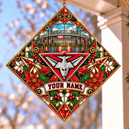 Essendon Bombers AFL Hanging Suncatcher New Style Custom Any Name For Home Gifts