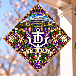 Fremantle Dockers AFL Hanging Suncatcher New Style Custom Any Name For Home Gifts