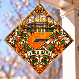 GWS Giants AFL Hanging Suncatcher New Style Custom Any Name For Home Gifts