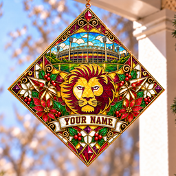Brisbane Lions AFL Hanging Suncatcher New Style Custom Any Name For Home Gifts